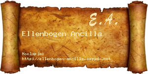 Ellenbogen Ancilla névjegykártya